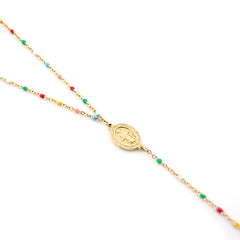 MILAGROSA - collar rosario dorado