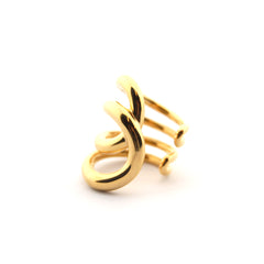 AURA DOR - anillo dorado 22mm