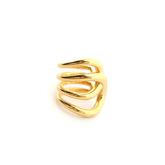 AURA DOR - anillo dorado 22mm
