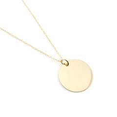 ARDEN - collar personalizable medalla dorada 26mm