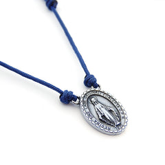 VIRGEN MILAGROSA - collar piedras naturales 20x30mm