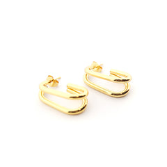 LUSI - pendientes dorados 10x23mm