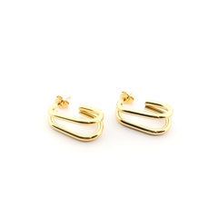 LUSI - pendientes dorados 10x23mm