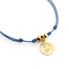 CIELITO J DOR- collar personalizable medalla dorada 15mm EXCLUSIVO ONLINE