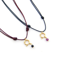 ZOE DOR LARGO PIEDRA - base SOLA collar