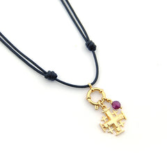 ZOE DOR LARGO PIEDRA - Escoge medalla