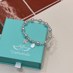 ALEGRÍA - Pulsera rosario decenario de plata