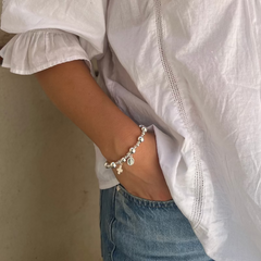 ALEGRÍA - Pulsera rosario decenario de plata