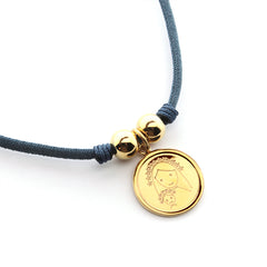 CIELITO F DOR- collar personalizable medalla dorada 19mm