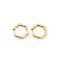 LOLA - pendientes dorados 30mm