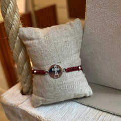 ALZA LA MIRADA - Pulsera FICUS medalla plata 13mm