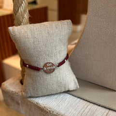 ALZA LA MIRADA - Pulsera FICUS medalla plata 13mm