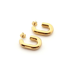 AMAIA - pendientes dorados 30mm