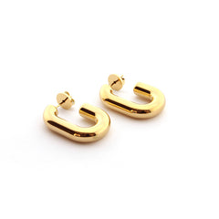 AMAIA - pendientes dorados 30mm