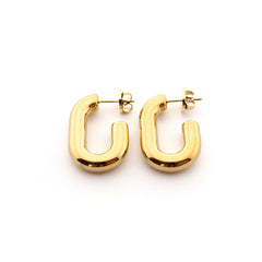 AMAIA - pendientes dorados 30mm