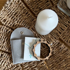 ROSARIO DE COCHE FAMILIAS- Madera