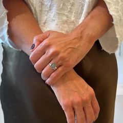 Anillo MILAGROSA - plata 8x12mm