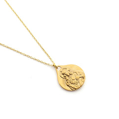 HOLY SPIRIT - HOLY FAMILY - gold medal necklace 25mm