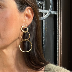 INÉS DOR - pendientes dorados medianos