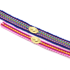 💦 DETENTE DOR FLUOR - pulsera medalla dorada 18x22mm