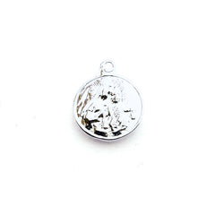 MOTHER Scapular - 15mm silver medal necklace with cord