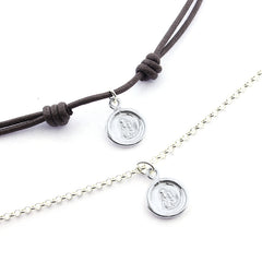 GRACE Scapular - 11mm silver medal necklace with cord