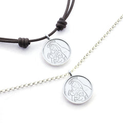 BELÉN Scapular - 20mm silver medal necklace with cord