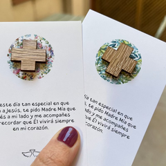 PACK de Tarjetones con Cruz de madera