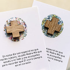 PACK de Tarjetones con Cruz de madera