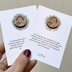 PACK de Tarjetones con Virgen de madera