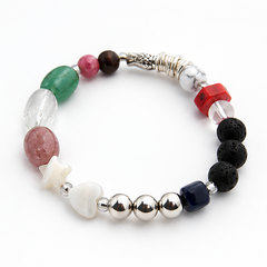 LIFE OF JESUS ​​- silver and natural stones bracelet