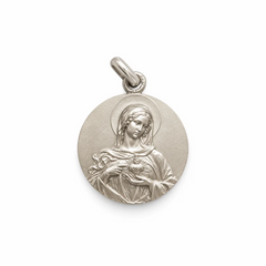 Corazón de María - medalla plata MATE