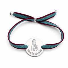 OUR FATHER - Two-tone silver medal bracelet 22mm