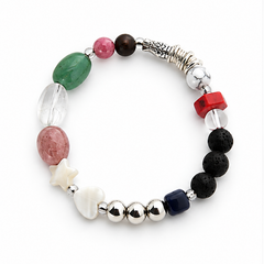 LIFE OF JESUS ​​- silver and natural stones bracelet