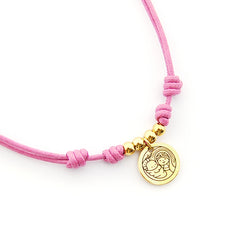 VIRGEN RAMITAS DOR - Collar personalizable medalla acero 15mm