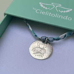 VIRGEN ONDITAS LIBERTY- collar medalla plata 21mm