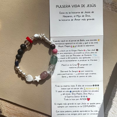 LIFE OF JESUS ​​- silver and natural stones bracelet