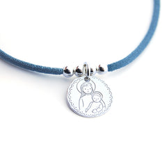 VIRGEN ONDITAS - collar medalla plata 22mm