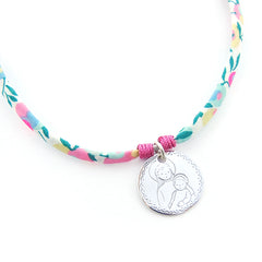 VIRGEN ONDITAS LIBERTY- collar medalla plata 21mm