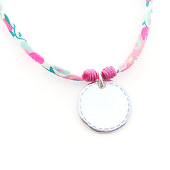 VIRGEN RAYITAS LIBERTY- collar medalla plata 21mm
