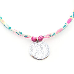 VIRGEN CHIQUITA LIBERTY- collar medalla plata 21mm