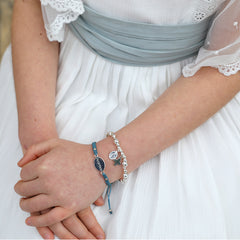 JOY - Silver rosary bracelet with ten-day supply