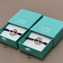 CACTUS - customizable silver donut bracelet 21mm