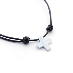 NAVONA - collar cruz plata 20mm