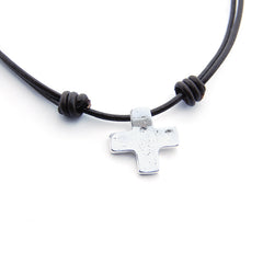 NAVONA - collar cruz plata 20mm