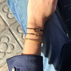 Virgen Medjugorje - pulsera medalla dorada 10mm