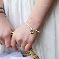 VIRGEN BISEL - 25mm silver medal bracelet 