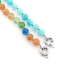 ZOE MINI - collar piedras mini plata