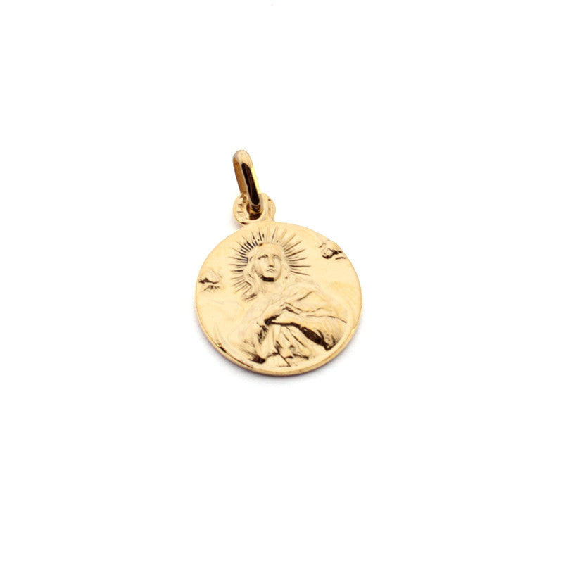 Virgen Purísima - medalla clásica dorada