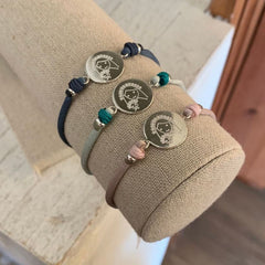 CIELITO A - pulsera personalizable medalla plata 15mm
